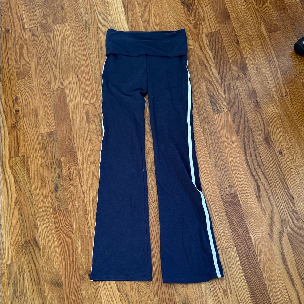 Cotton On Foldover Blue and White Leggings with Flare